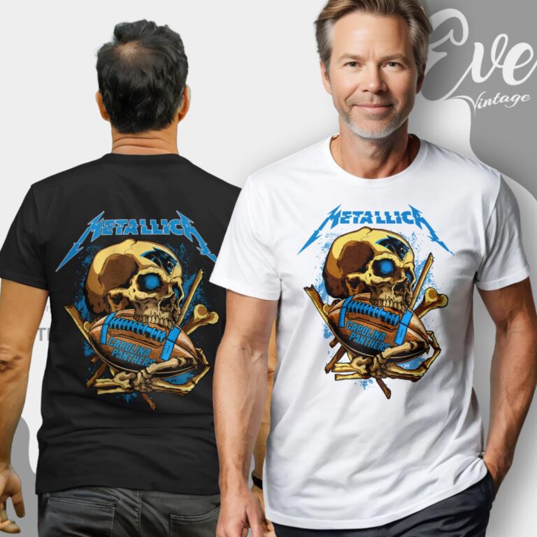 Metallica Carolina Panthers Skull Shirt T Shirt Metallica Carolina Panthers Skull Shirt T Shirt