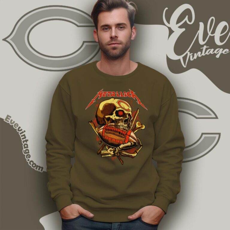 Metallica Chicago Bears Skull Shirt Sweatshirt Metallica Chicago Bears Skull Shirt Sweatshirt