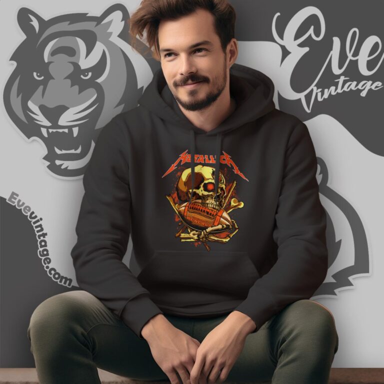 Metallica Cincinnati Bengals Skull Shirt Hoodie Metallica Cincinnati Bengals Skull Shirt Hoodie