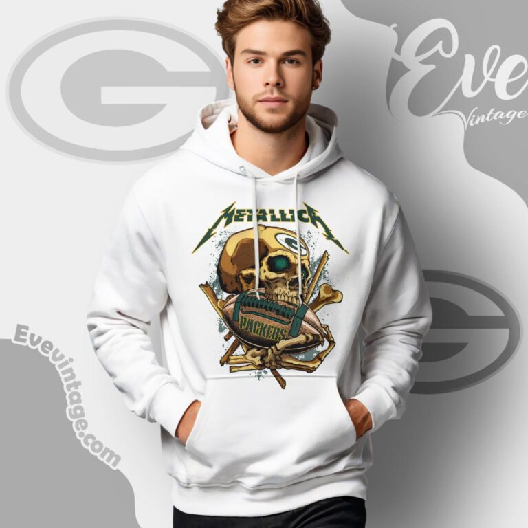 Metallica Green Bay Packers Skull Shirt Hoodie Metallica Green Bay Packers Skull Shirt Hoodie
