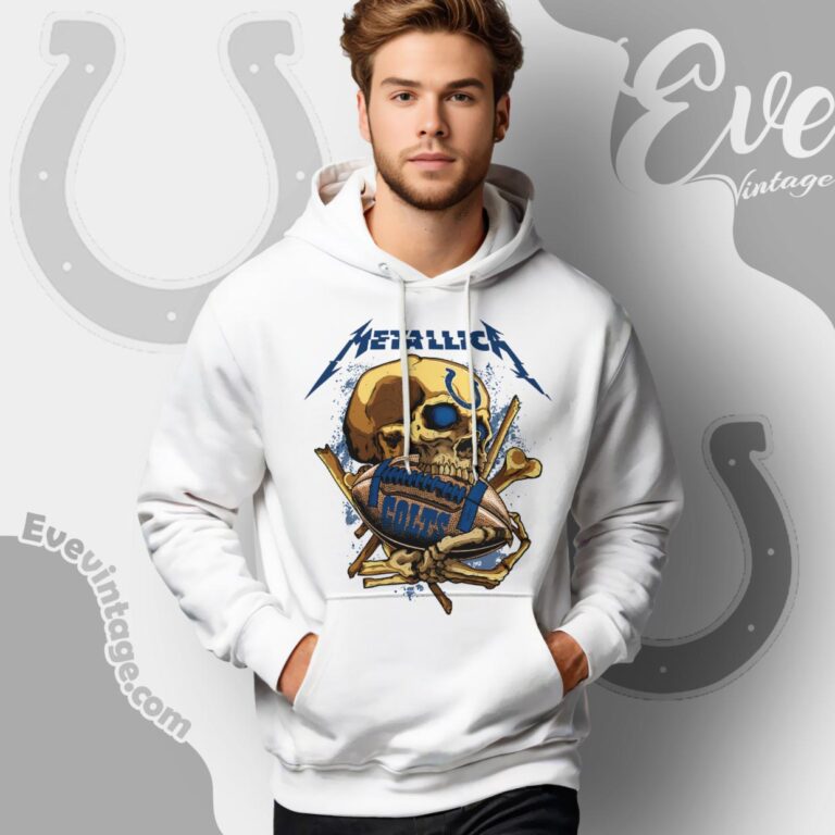 Metallica Indianapolis Colts Skull Shirt Hoodie Metallica Indianapolis Colts Skull Shirt Hoodie