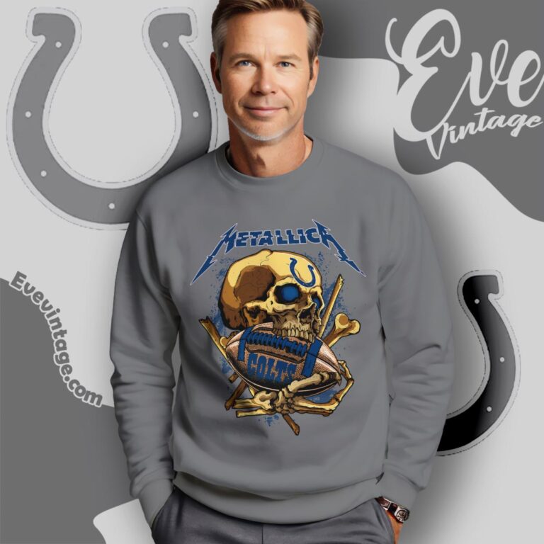 Metallica Indianapolis Colts Skull Shirt Sweatshirt Metallica Indianapolis Colts Skull Shirt Sweatshirt