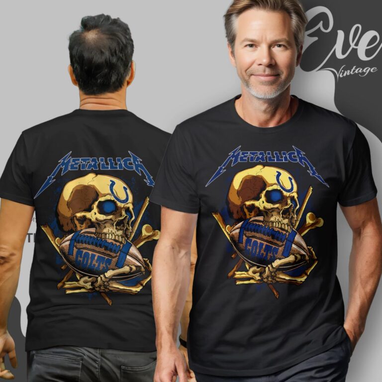 Metallica Indianapolis Colts Skull Shirt T Shirt Metallica Indianapolis Colts Skull Shirt T Shirt