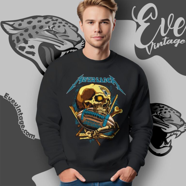 Metallica Jacksonville Jaguars Skull Shirt Sweatshirt Metallica Jacksonville Jaguars Skull Shirt Sweatshirt