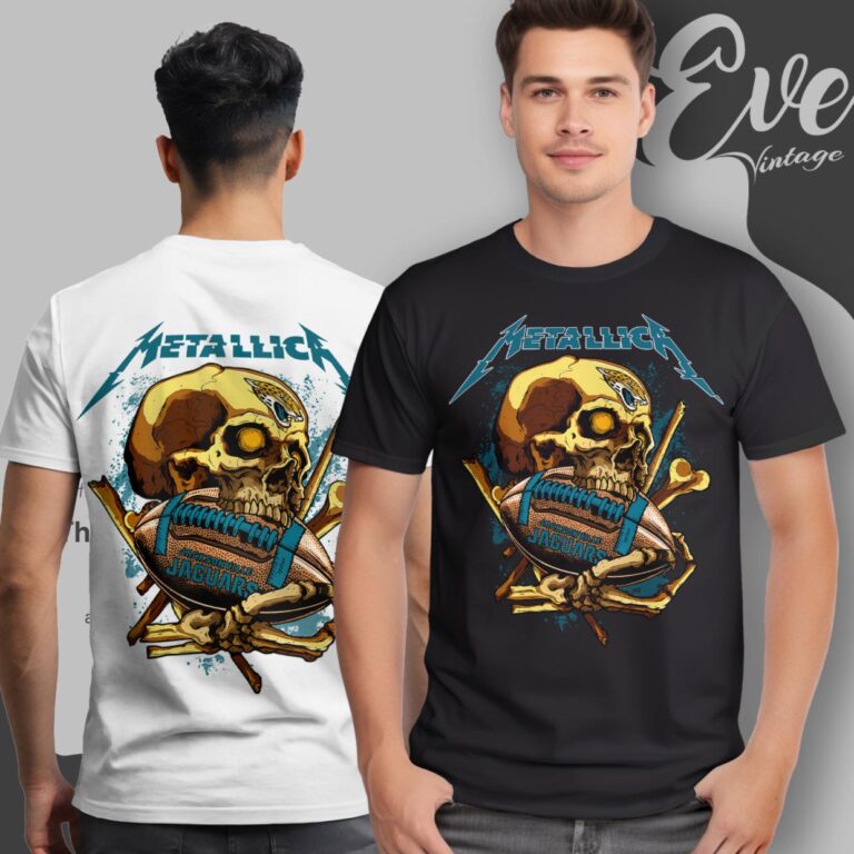 Metallica Jacksonville Jaguars Skull Shirt T Shirt Metallica Jacksonville Jaguars Skull Shirt T Shirt