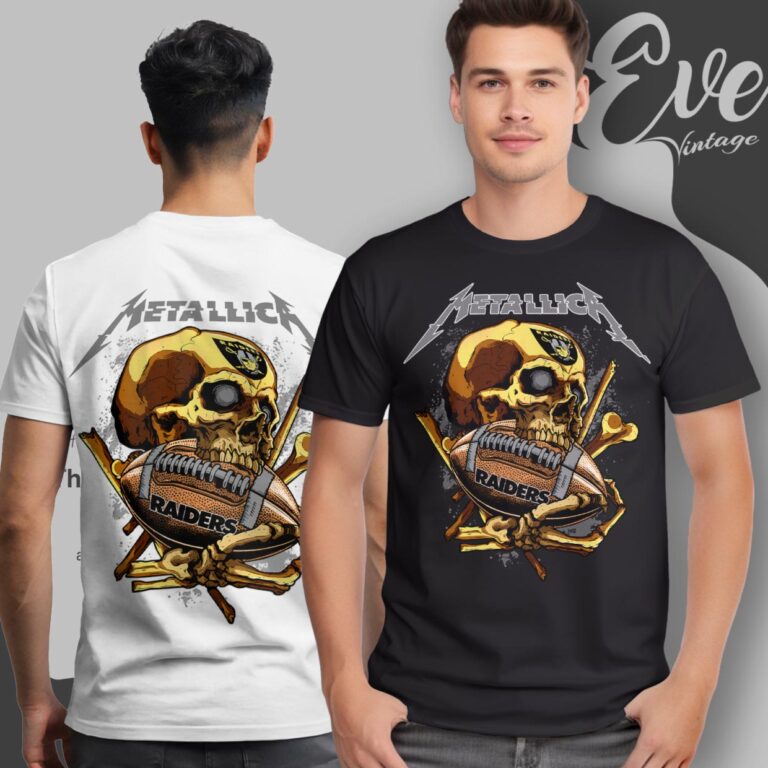 Metallica Las Vegas Raiders Skull Shirt T Shirt Metallica Las Vegas Raiders Skull Shirt T Shirt