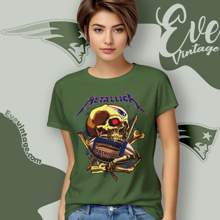 Metallica New England Patriots Skull Shirt Women T Shirt Metallica New England Patriots Skull Shirt Women T Shirt