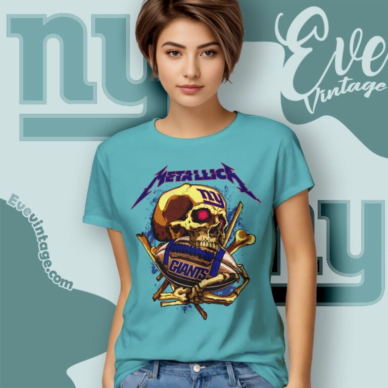 Metallica New York Giants Skull Shirt Women T Shirt Metallica New York Giants Skull Shirt Women T Shirt