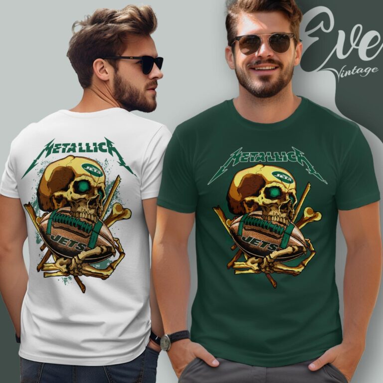 Metallica New York Jets Skull Shirt T Shirt Metallica New York Jets Skull Shirt T Shirt