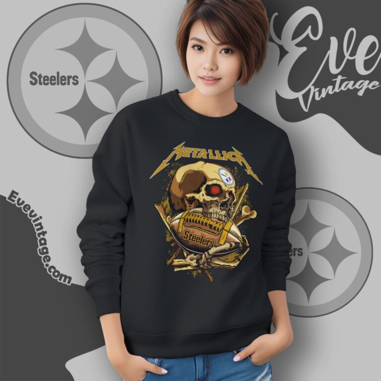 Metallica Pittsburgh Steelers Skull Shirt Sweatshirt Metallica Pittsburgh Steelers Skull Shirt Sweatshirt