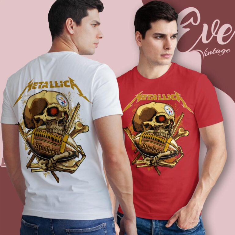 Metallica Pittsburgh Steelers Skull Shirt T Shirt Metallica Pittsburgh Steelers Skull Shirt T Shirt