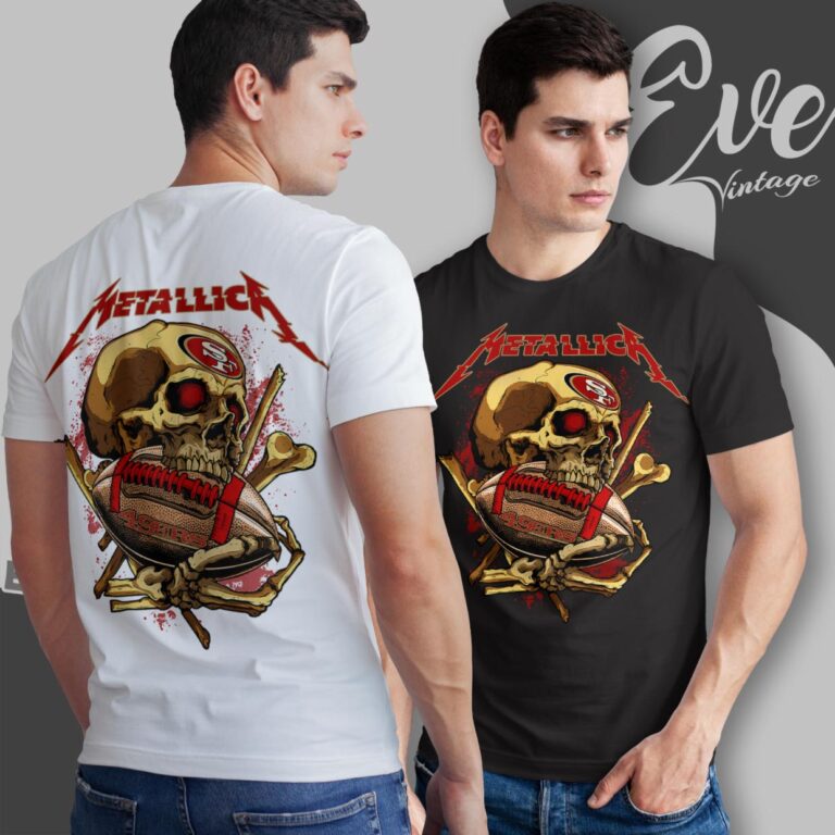 Metallica San Francisco 49ers Skull Shirt T Shirt Metallica San Francisco 49ers Skull Shirt T Shirt