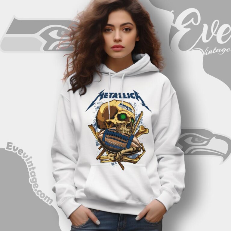 Metallica Seattle Seahawks Skull Shirt Hoodie Metallica Seattle Seahawks Skull Shirt Hoodie