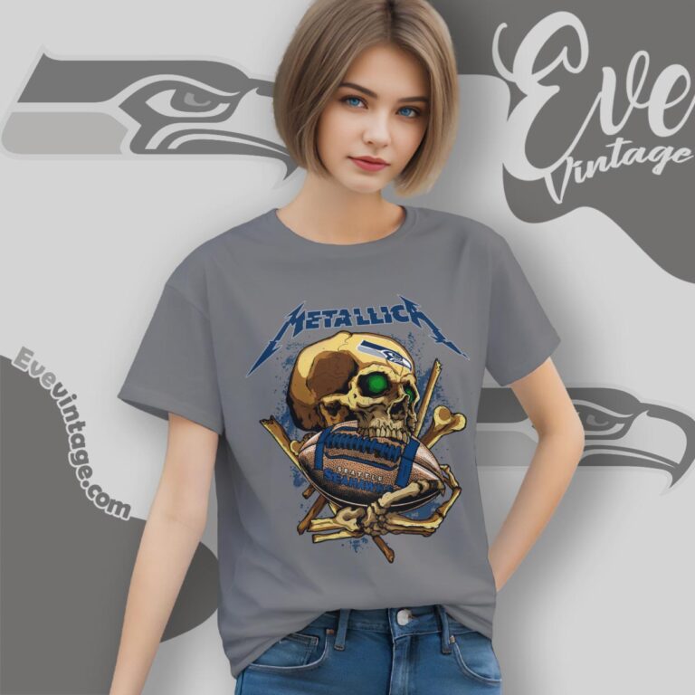 Metallica Seattle Seahawks Skull Shirt Women T Shirt Metallica Seattle Seahawks Skull Shirt Women T Shirt
