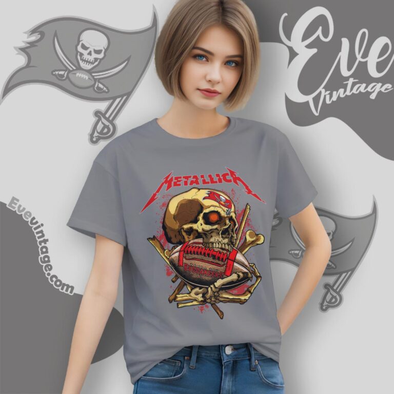 Metallica Tampa Bay Buccaneers Skull Shirt Women T Shirt Metallica Tampa Bay Buccaneers Skull Shirt Women T Shirt