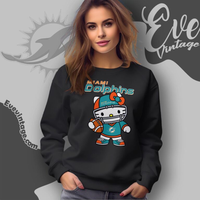 Miami Dolphins Hello Kitty Shirt Sweatshirt Miami Dolphins Hello Kitty Shirt Sweatshirt