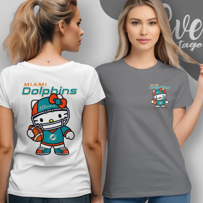 Miami Dolphins Hello Kitty Shirt T Shirt Miami Dolphins Hello Kitty Shirt T Shirt