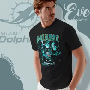 Miami Dolphins Horror Halloween Shirt T shirt