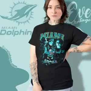 Miami Dolphins Horror Halloween Shirt Women T shirt