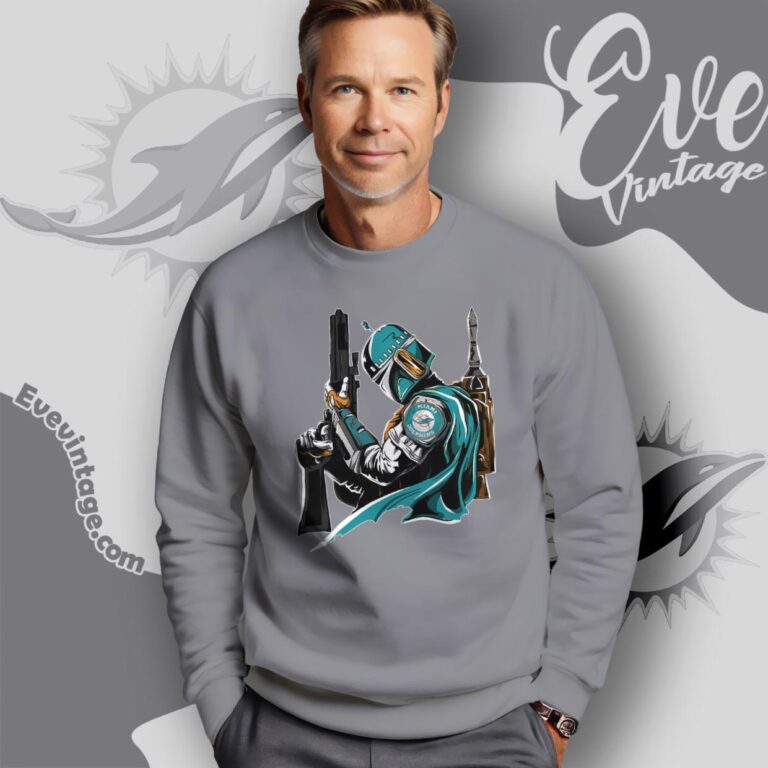 Miami Dolphins Mandalorian Star Wars Shirt Sweatshirt Miami Dolphins Mandalorian Star Wars Shirt Sweatshirt