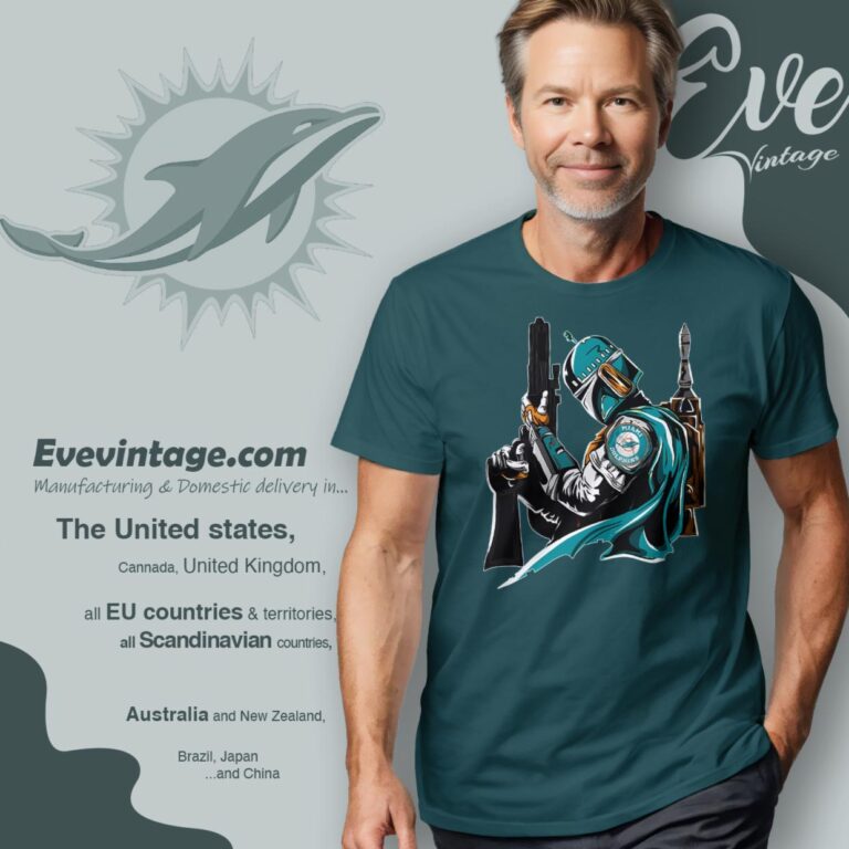 Miami Dolphins Mandalorian Star Wars Shirt T Shirt Miami Dolphins Mandalorian Star Wars Shirt T Shirt