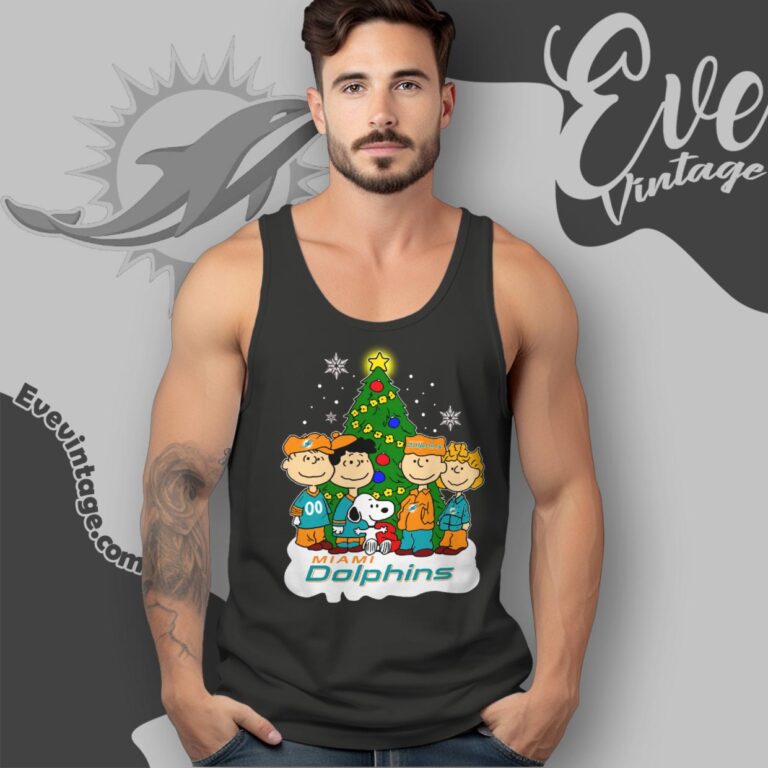 Miami Dolphins Snoopy The Peanuts Christmas Shirt Tank Top Racerback Miami Dolphins Snoopy The Peanuts Christmas Shirt Tank Top Racerback