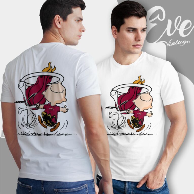 Miami Heat Charlie Brown Snoopy Happy Dancing Shirt T Shirt Miami Heat Charlie Brown Snoopy Happy Dancing Shirt T Shirt