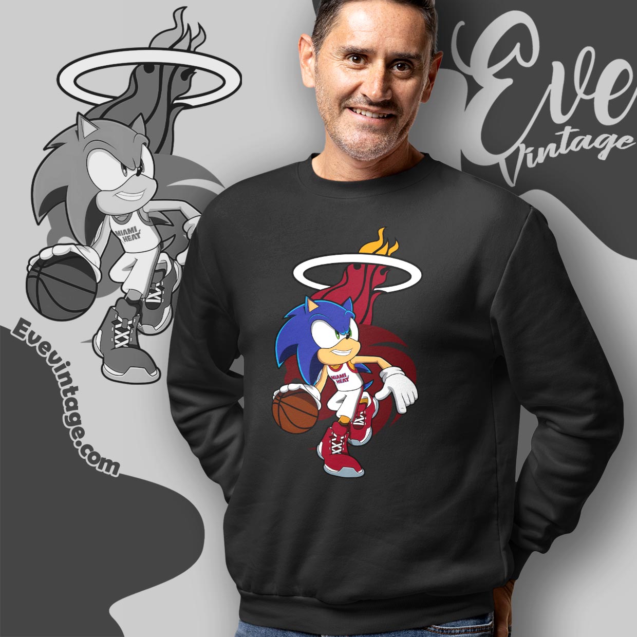 Miami Heat Sonic The Hedgehog Shirt Miami Heat Sonic The Hedgehog Shirt