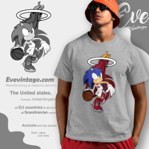 Miami Heat Sonic The Hedgehog Shirt T shirt