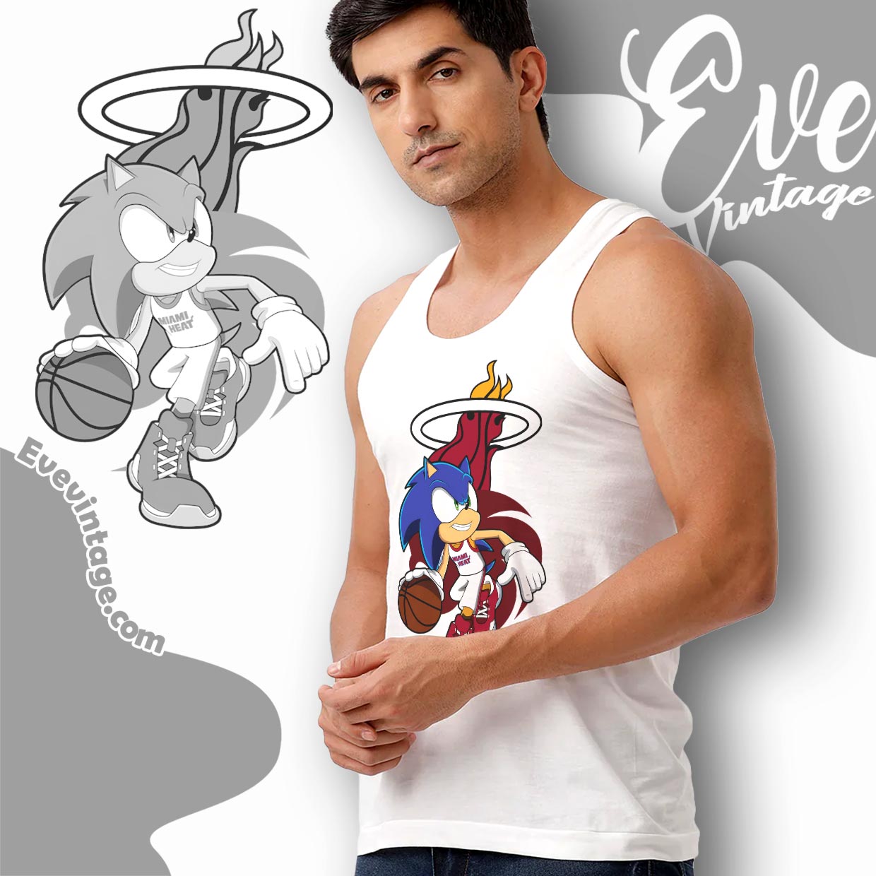 Miami Heat Sonic The Hedgehog Shirt Miami Heat Sonic The Hedgehog Shirt