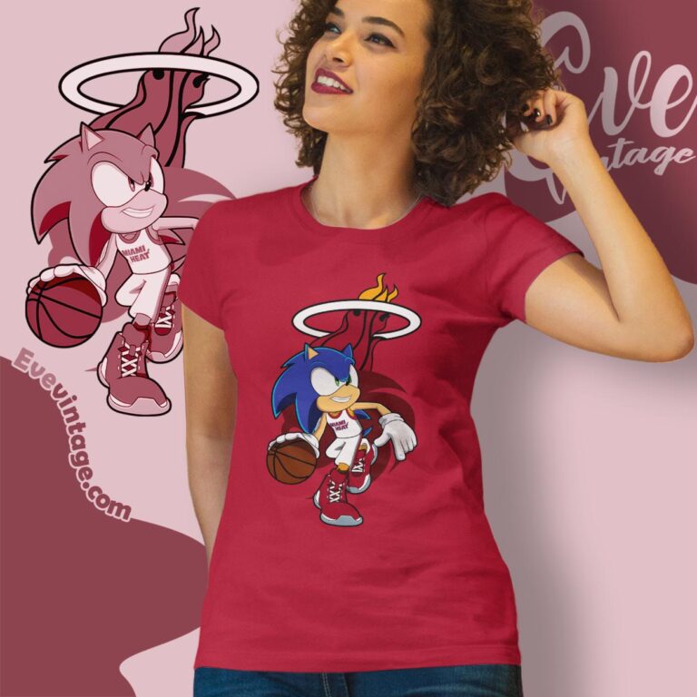 Miami Heat Sonic The Hedgehog Shirt Women T shirt Miami Heat Sonic The Hedgehog Shirt Women T shirt