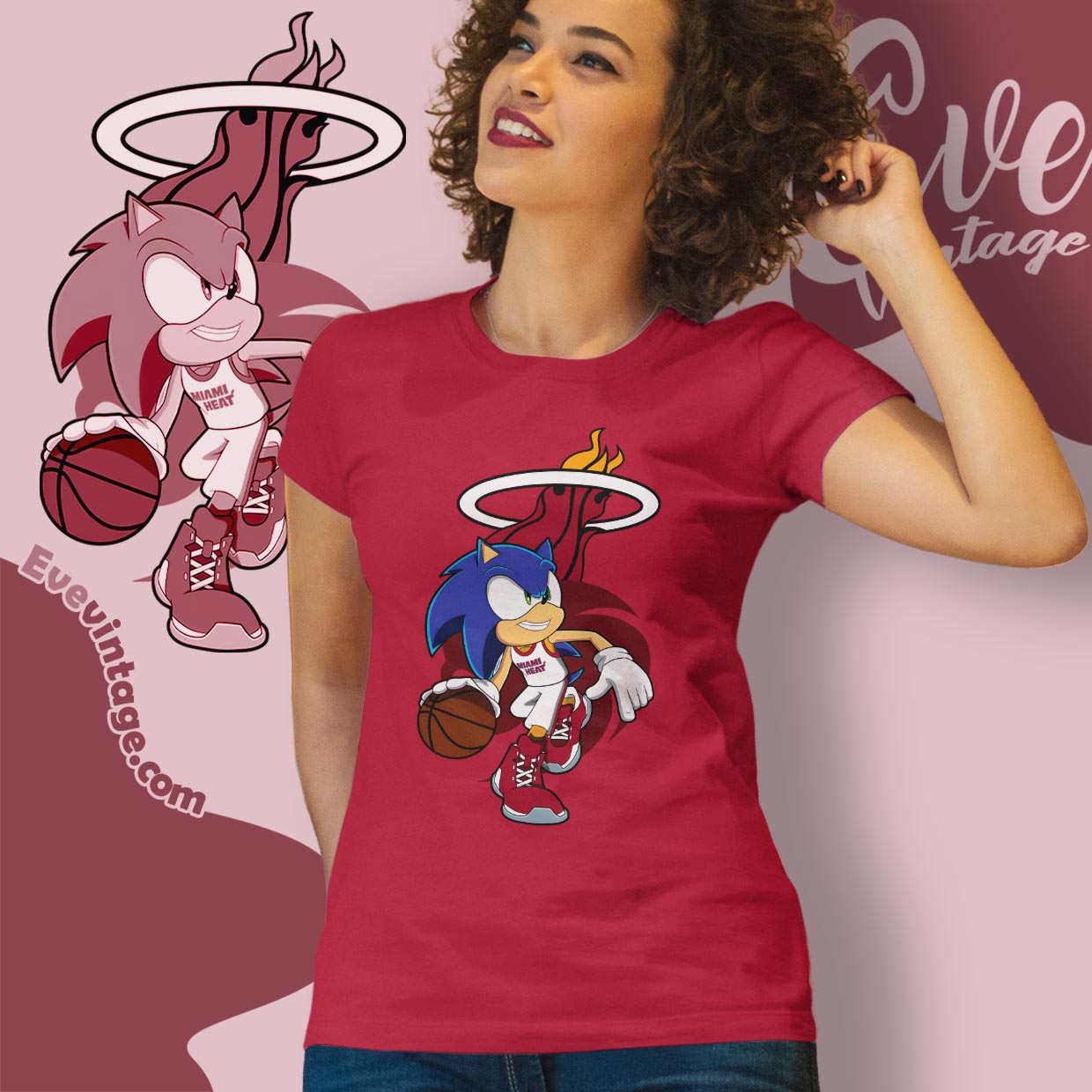 Miami Heat Sonic The Hedgehog Shirt Miami Heat Sonic The Hedgehog Shirt