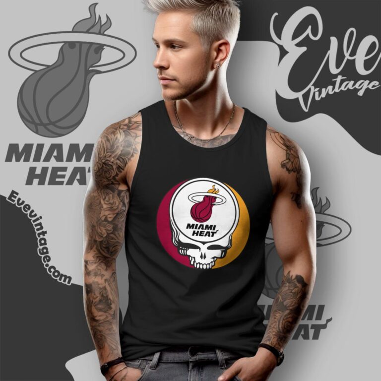 Miami Heat Steal Your Face Grateful Dead Shirt Tank Top Racerback Miami Heat Steal Your Face Grateful Dead Shirt Tank Top Racerback