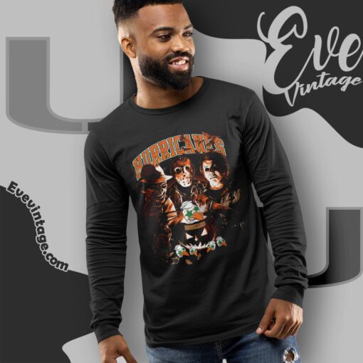 Miami Hurricanes Halloween Horror Movie Shirt