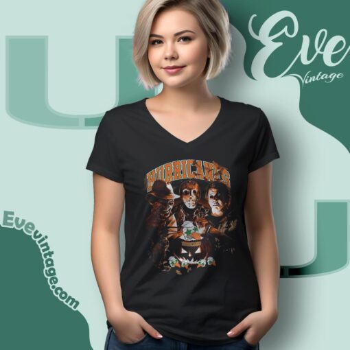 Miami Hurricanes Halloween Horror Movie Shirt