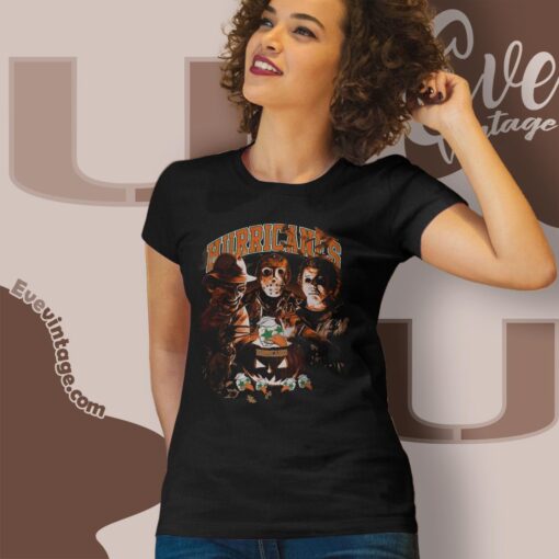Miami Hurricanes Halloween Horror Movie Shirt