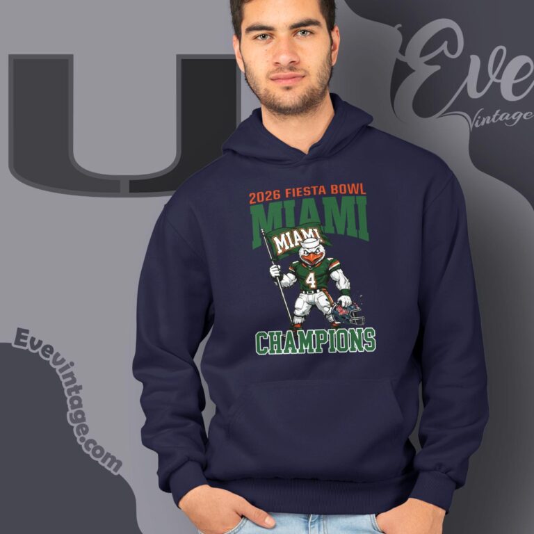 Miami Wins 2026 Fiesta Bowl College Football Champs Hoodie Miami Wins 2026 Fiesta Bowl College Football Champs Hoodie