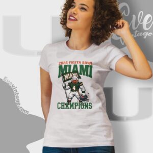 Miami Wins 2026 Fiesta Bowl College Football Champs Shirt