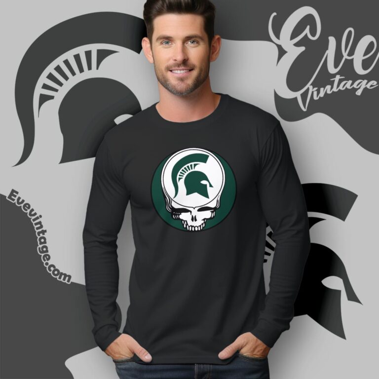 Michigan State University Steal Your Face Grateful Dead Shirt Long Sleeve Tee Michigan State University Steal Your Face Grateful Dead Shirt Long Sleeve Tee