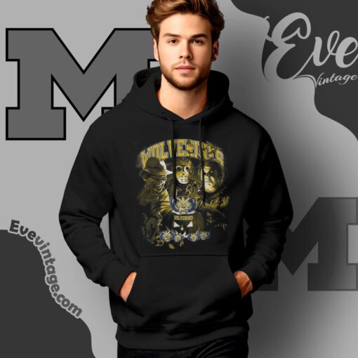 Michigan Wolverines Halloween Horror Movie Shirt