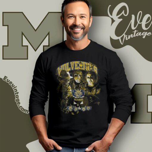 Michigan Wolverines Halloween Horror Movie Shirt