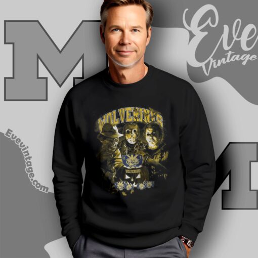 Michigan Wolverines Halloween Horror Movie Shirt