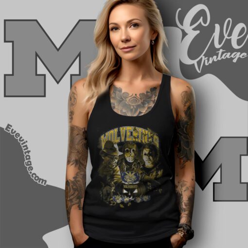 Michigan Wolverines Halloween Horror Movie Shirt