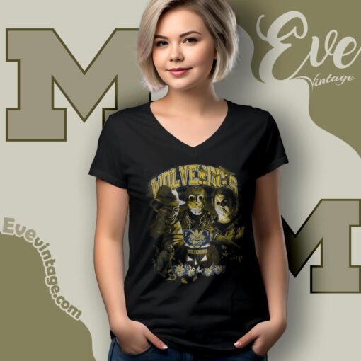 Michigan Wolverines Halloween Horror Movie Shirt