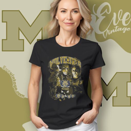 Michigan Wolverines Halloween Horror Movie Shirt