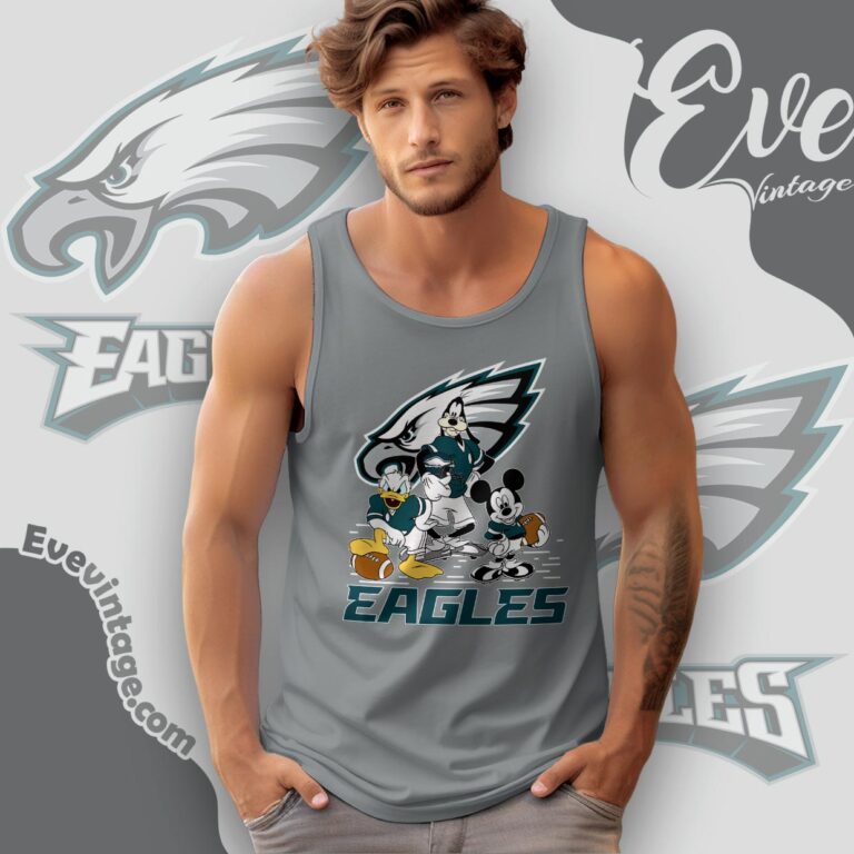 Mickey Donald Goofy Philadelphia Eagles Shirt Tank Top Racerback Mickey Donald Goofy Philadelphia Eagles Shirt Tank Top Racerback