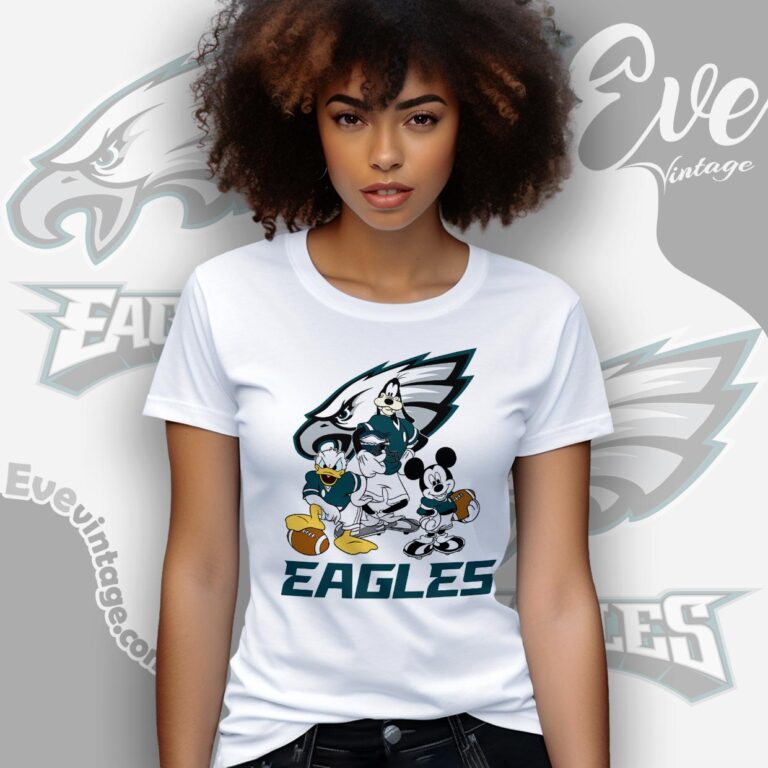 Mickey Donald Goofy Philadelphia Eagles Shirt Women T shirt Mickey Donald Goofy Philadelphia Eagles Shirt Women T shirt