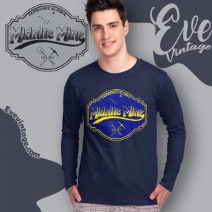 Midnite Mine Shirt Fairbanks Ak Dive Bar Long Sleeve Tee
