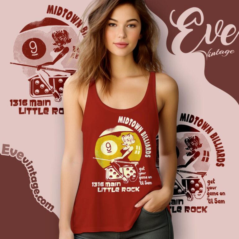Midtown Billiards Shirt Tank Top Racerback Midtown Billiards Shirt Tank Top Racerback