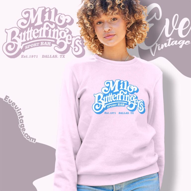 Milo Butterfinger's Bar Shirt Dallas Dive Bar Sweatshirt Milo Butterfinger's Bar Shirt Dallas Dive Bar Sweatshirt